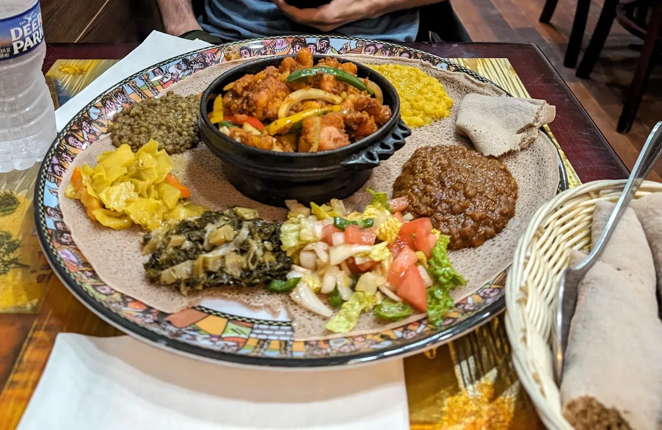 Addis Ethiopian Restaurant — combination platter