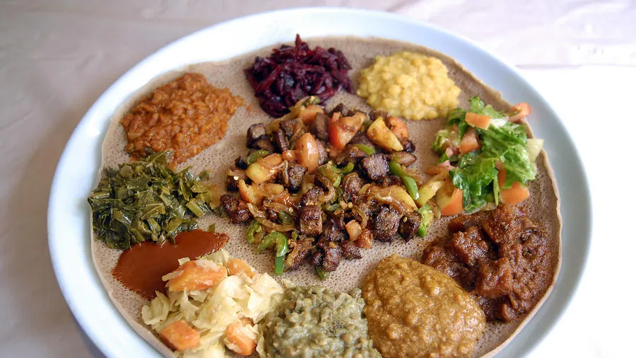 Tabor Ethiopian Restaurant — combination platter