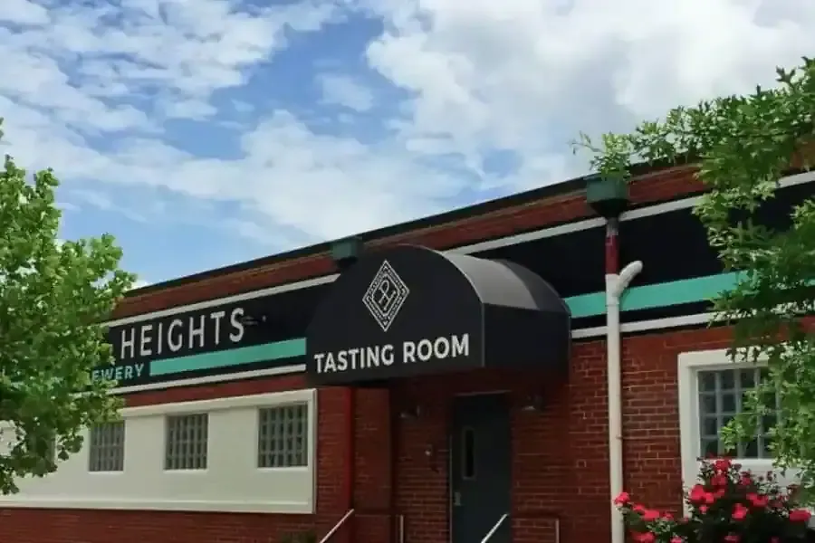 Tasting room entrance of Peabody Heights Brewery on East 30th Street